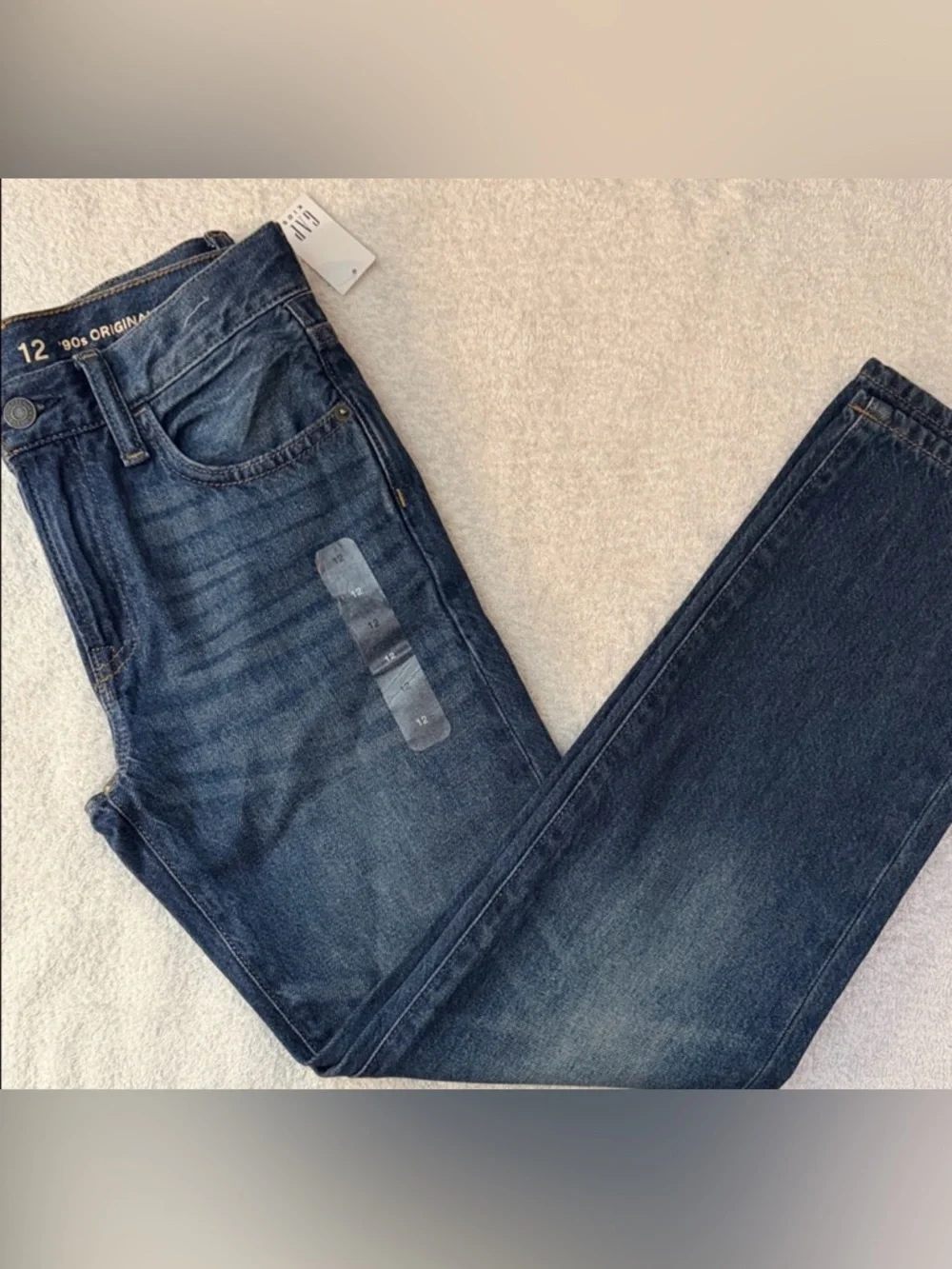 NWT GAP Kids 90s Original Straight Leg Medium Wash Denim Jeans Classic